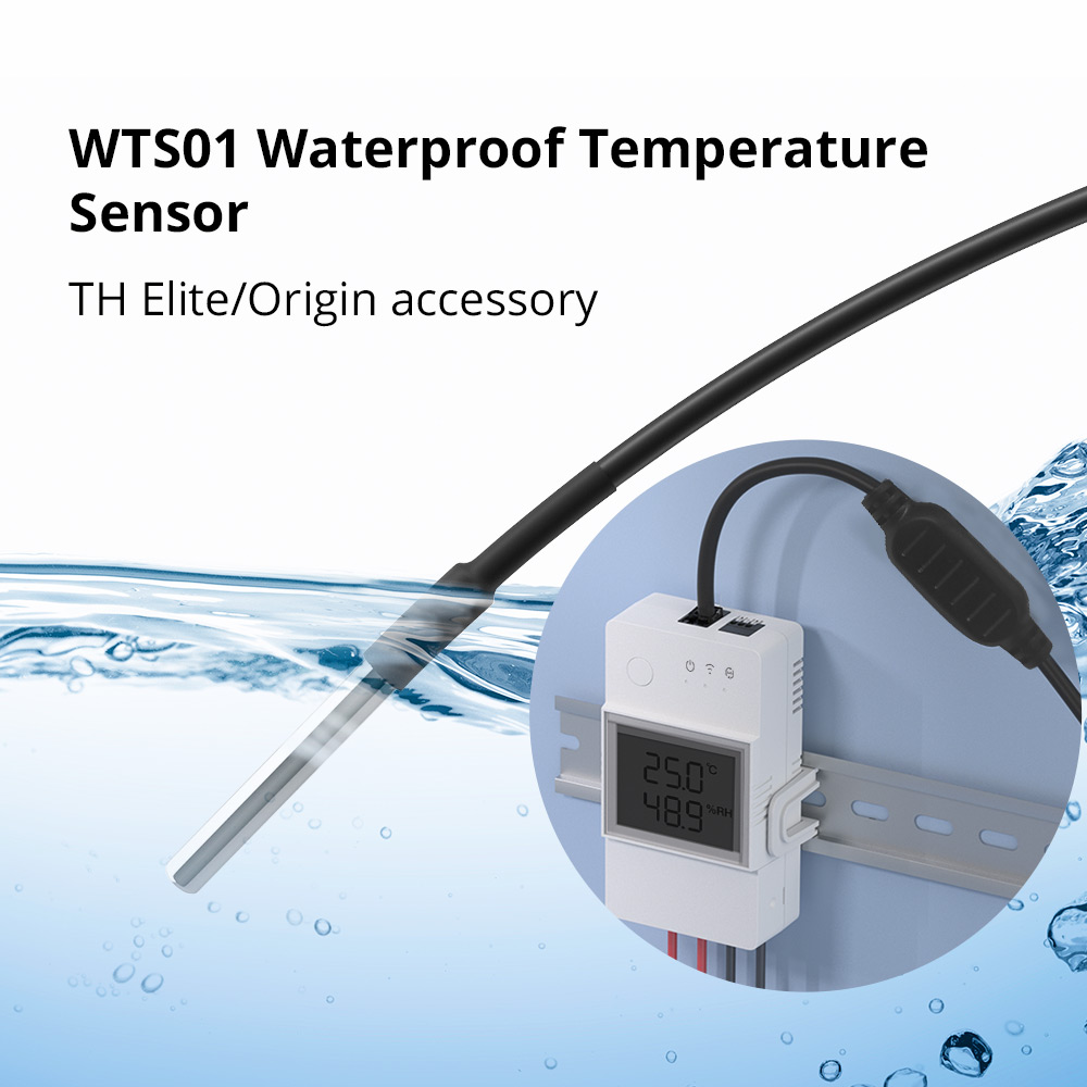 Senzor temperatura rezistent la apa pentru Sonoff TH elite