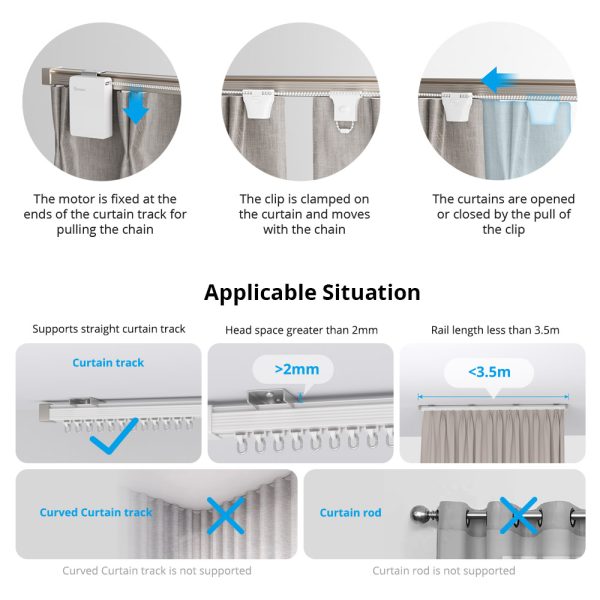 Motor perdele smart Zbcurtain de la Sonoff