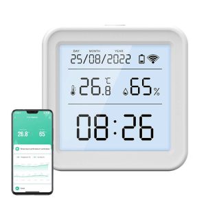 Senzor WiFi de Temperatura și Umiditate Gosund S6 – Afișaj LCD cu Iluminare